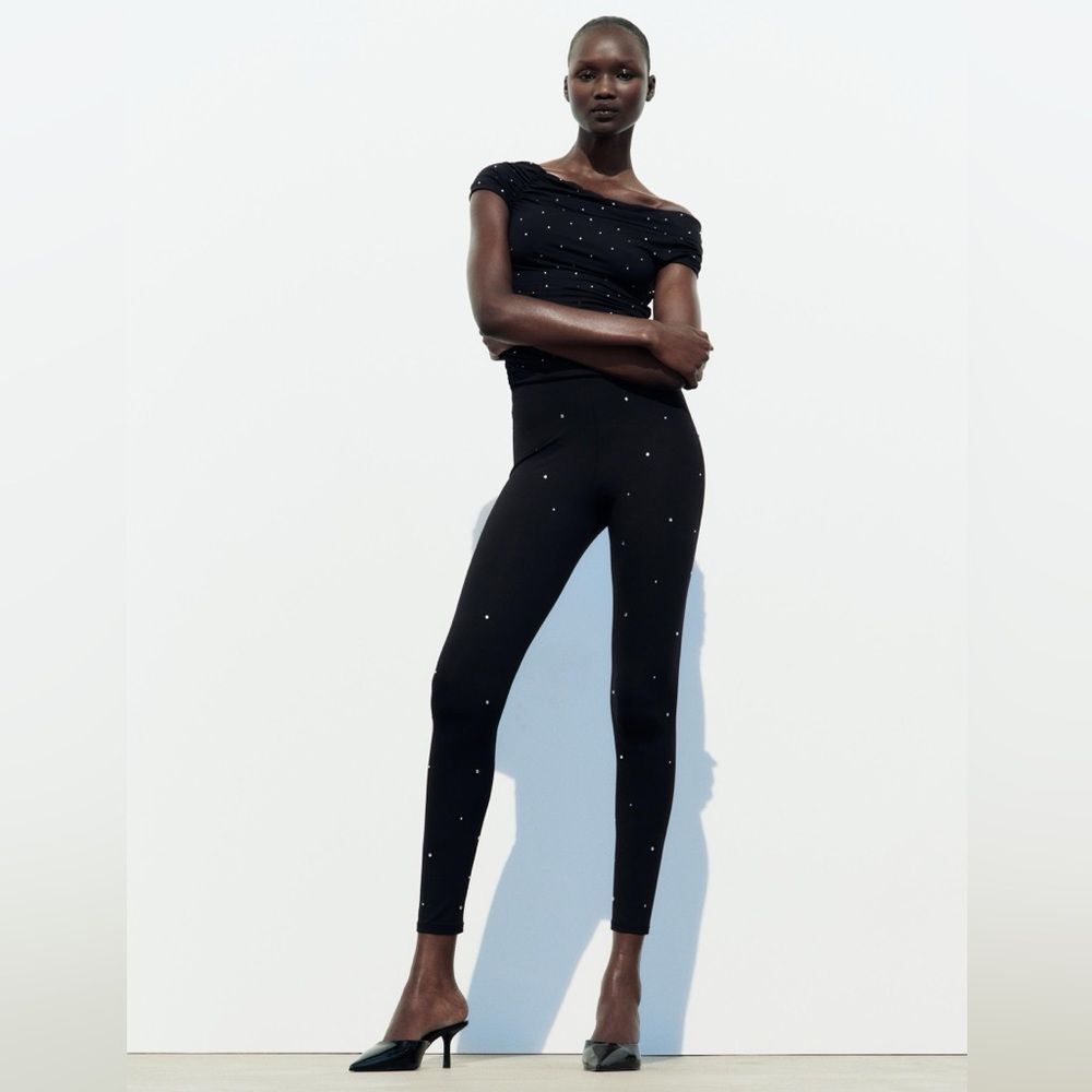 ZARA SPARKLY LEGGINGS